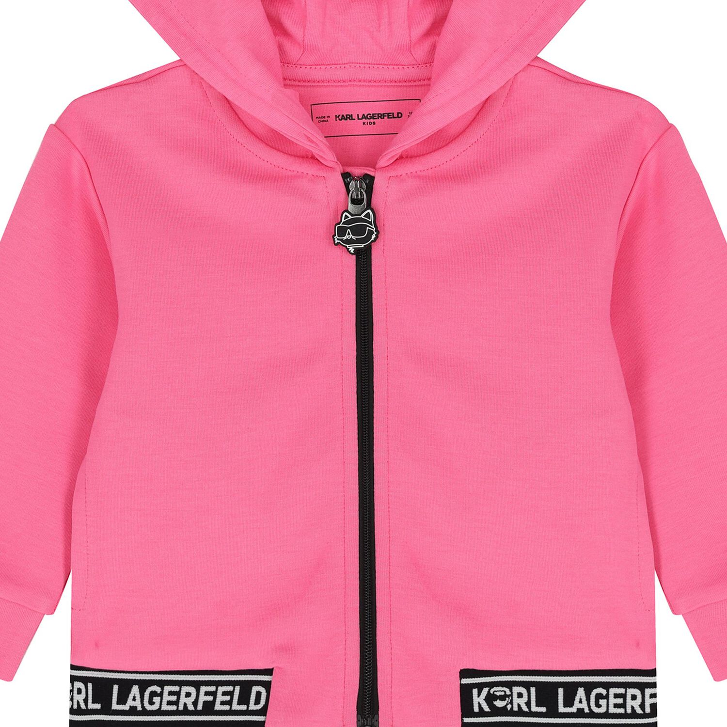 Younger Girls Pink & White Logo 3-Piece Tracksuit, 1, hi-res