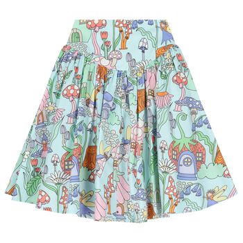 Girls Aqua Fairy Skirt