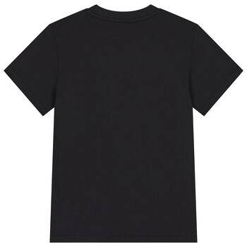 Boys Black & Blue Logo T-Shirt