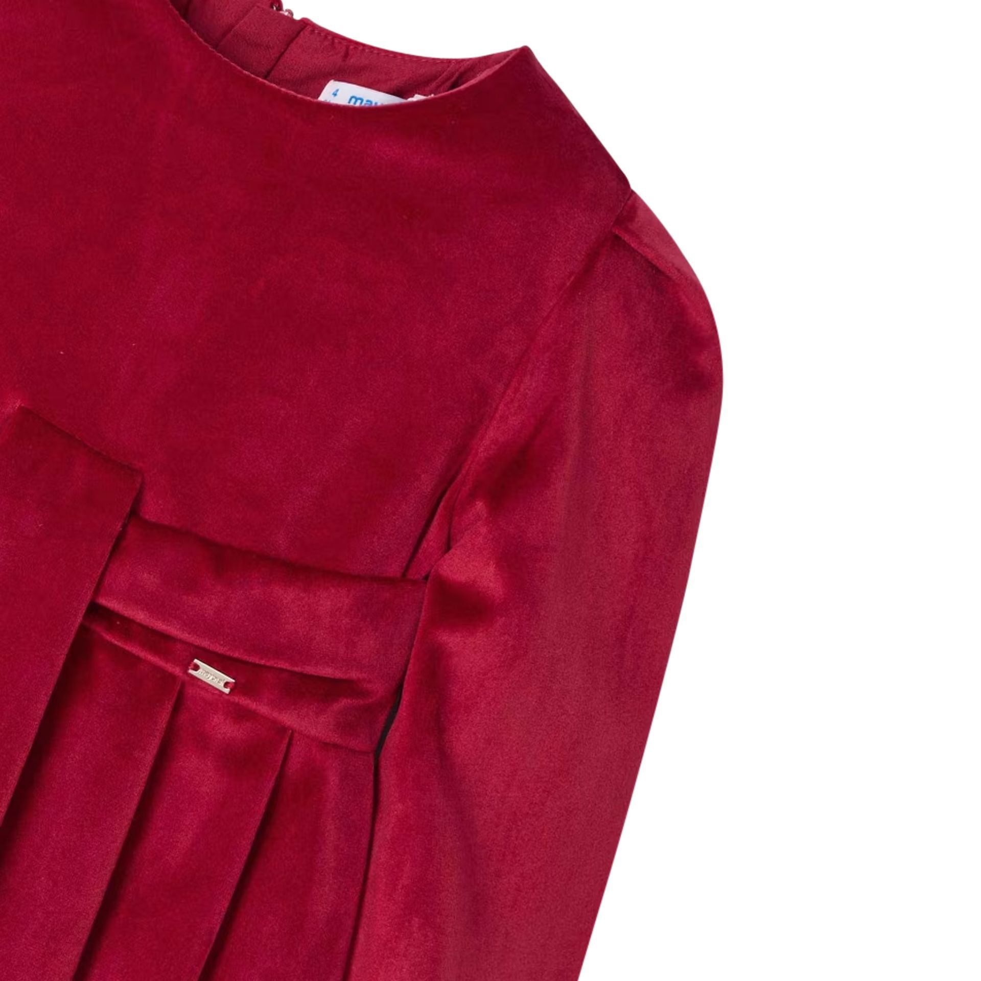 Mayoral Girls Red Velvet Dress Junior Couture