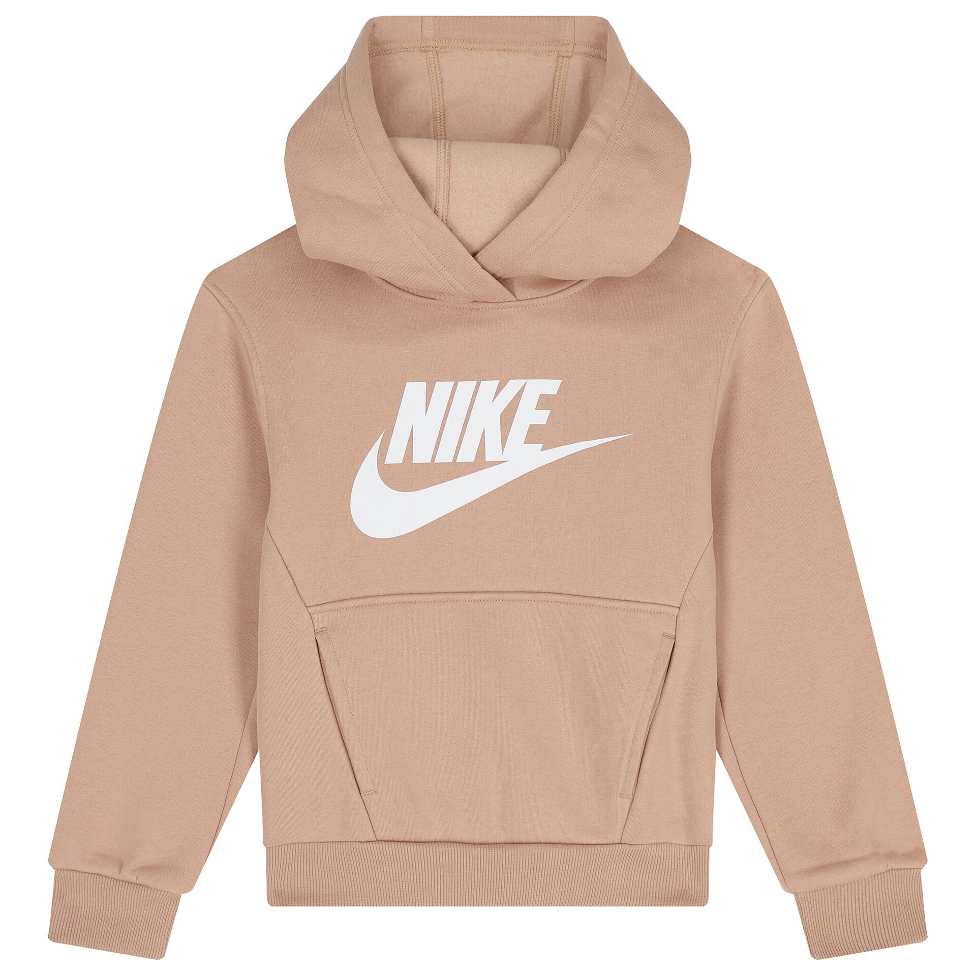 nike swoosh hoodie beige