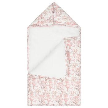 مدس افريقي للبنات باللونين الأبيض والوردي