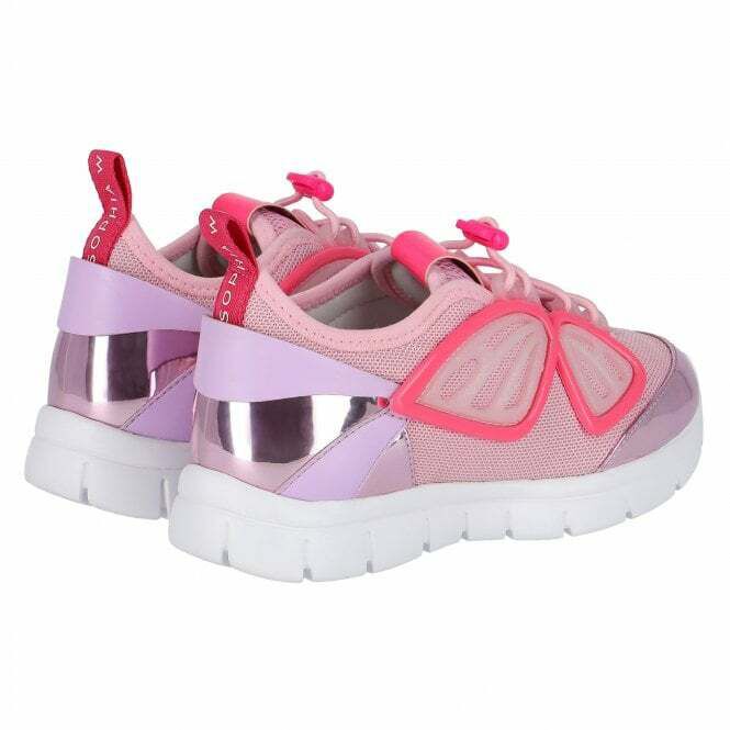 Sophia Webster Mini Girls Pink Lilac Fly By Trainers Junior Couture