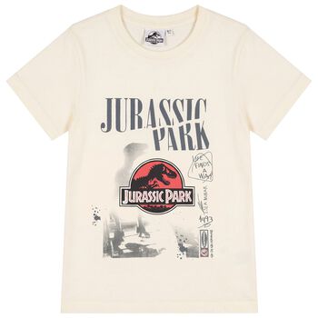 Boys Beige Jurassic T-Shirt