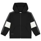 Boys Black & Grey Tracksuit (3 Piece), 2, hi-res