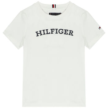 Boys White Logo T-Shirt