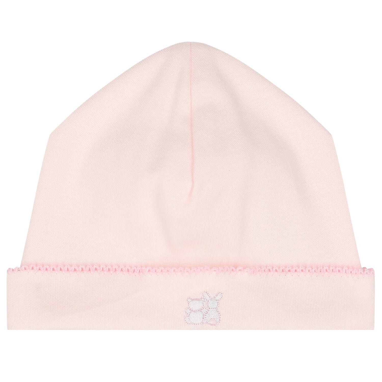 Baby Girls Pink Cotton Babygrow & Hat Set, 1, hi-res image number null