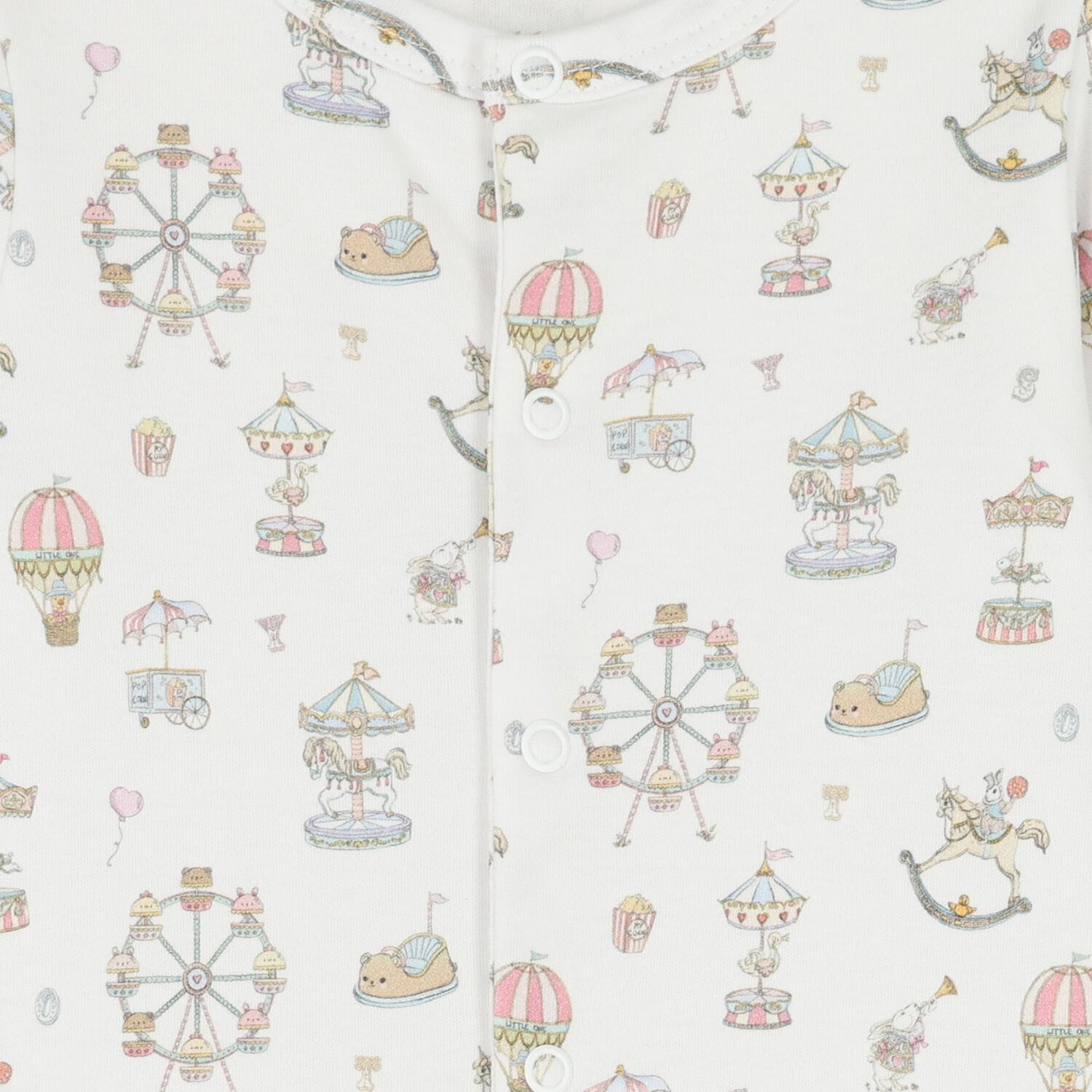 White Carousel & Hot Air Balloon Babygrow Gift Set, 1, hi-res