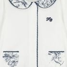Baby Boys White & Navy Blue Babygrow, 2, hi-res