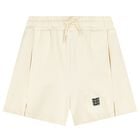 Boys Ivory Logo Shorts, 1, hi-res