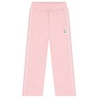 Girls Pink Bokeh Flower Logo Trousers, 1, hi-res
