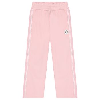 Girls Pink Bokeh Flower Logo Trousers