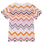 Girl Multi-Coloured Zig Zag T-Shirt, 1, hi-res