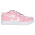 Girls Pink & White Air Jordan 1 Low Alt Trainers, 4, hi-res