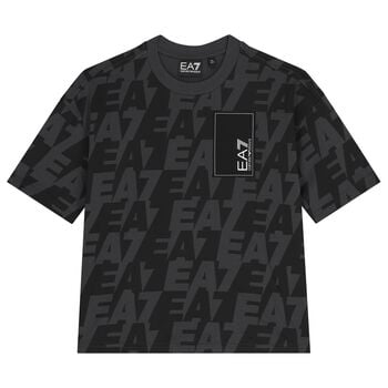 Boys Black Logo T-Shirt