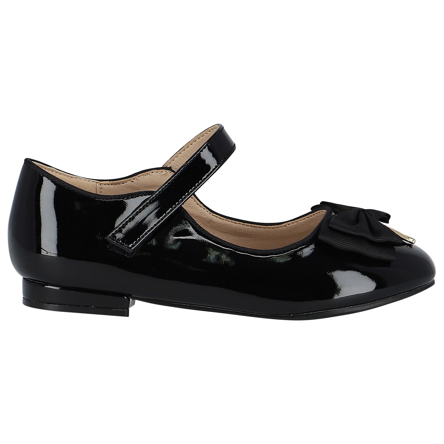 حذاء  بنات باليرينا بفيونكة باللون الاسود , 2, hi-res image number null