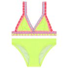 Girls Neon Yellow Bikini, 1, hi-res
