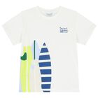 طقم أولاد شورت باللون الأبيض والأخضر, 3, hi-res