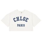 Girls Mini Me White Logo T-Shirt, 1, hi-res