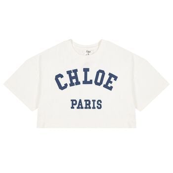 Girls Mini Me White Logo T-Shirt