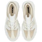Girls Mini Me White Logo Trainers, 1, hi-res
