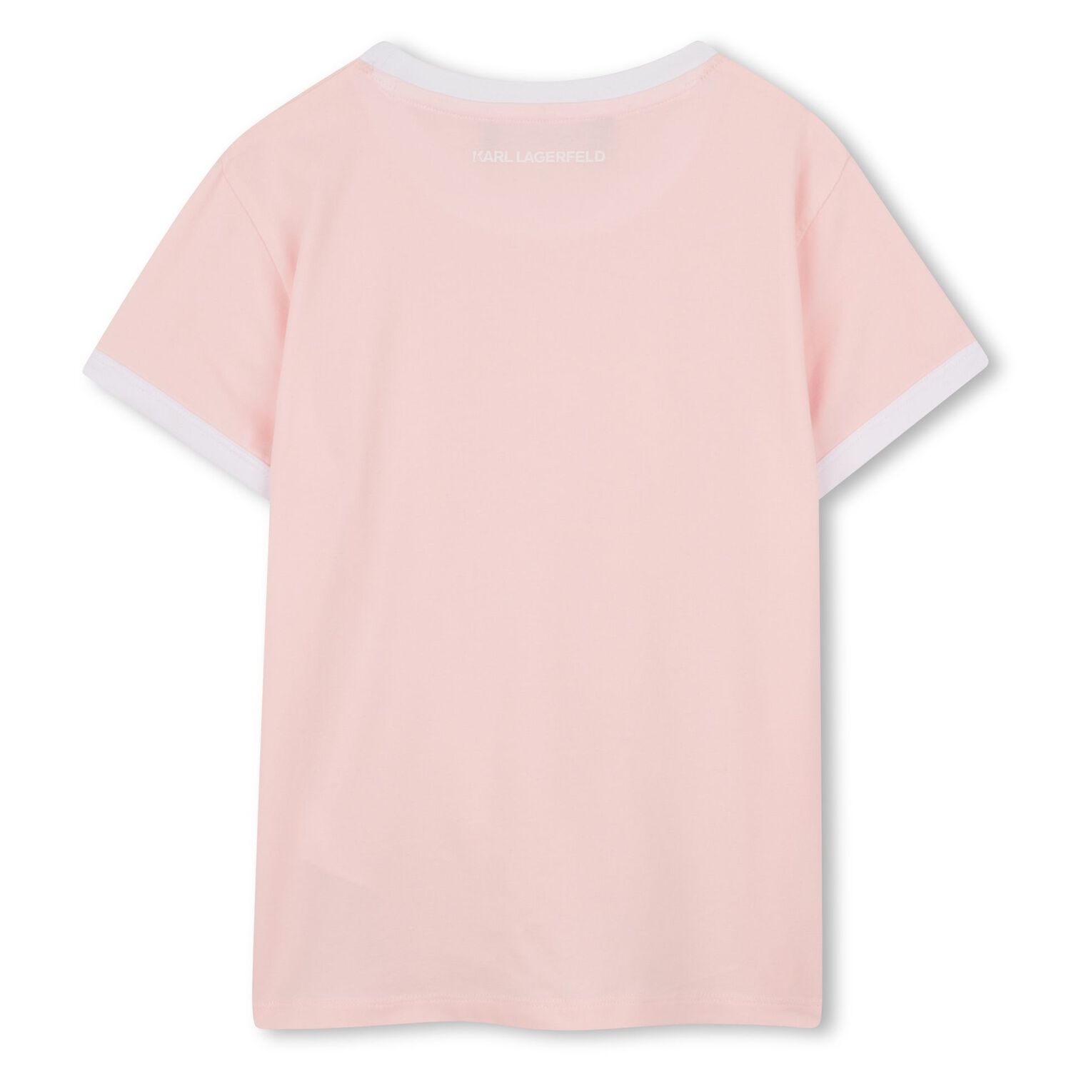 Girls Pink & White Logo T-Shirt, 3, hi-res