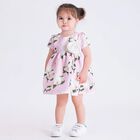 Baby Pink Green Magnolia Dress, 2, hi-res