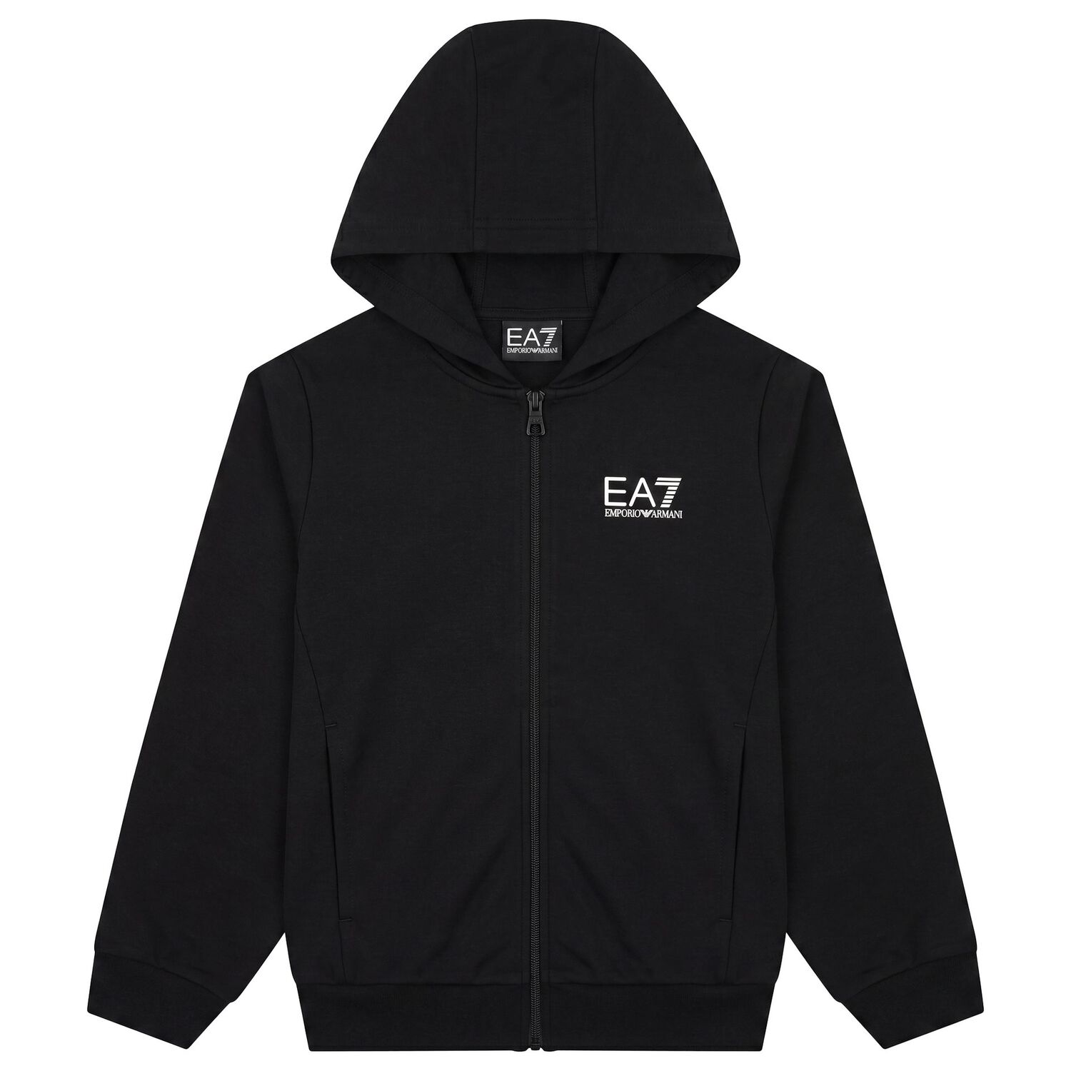 Boys Black Logo Tracksuit, 2, hi-res
