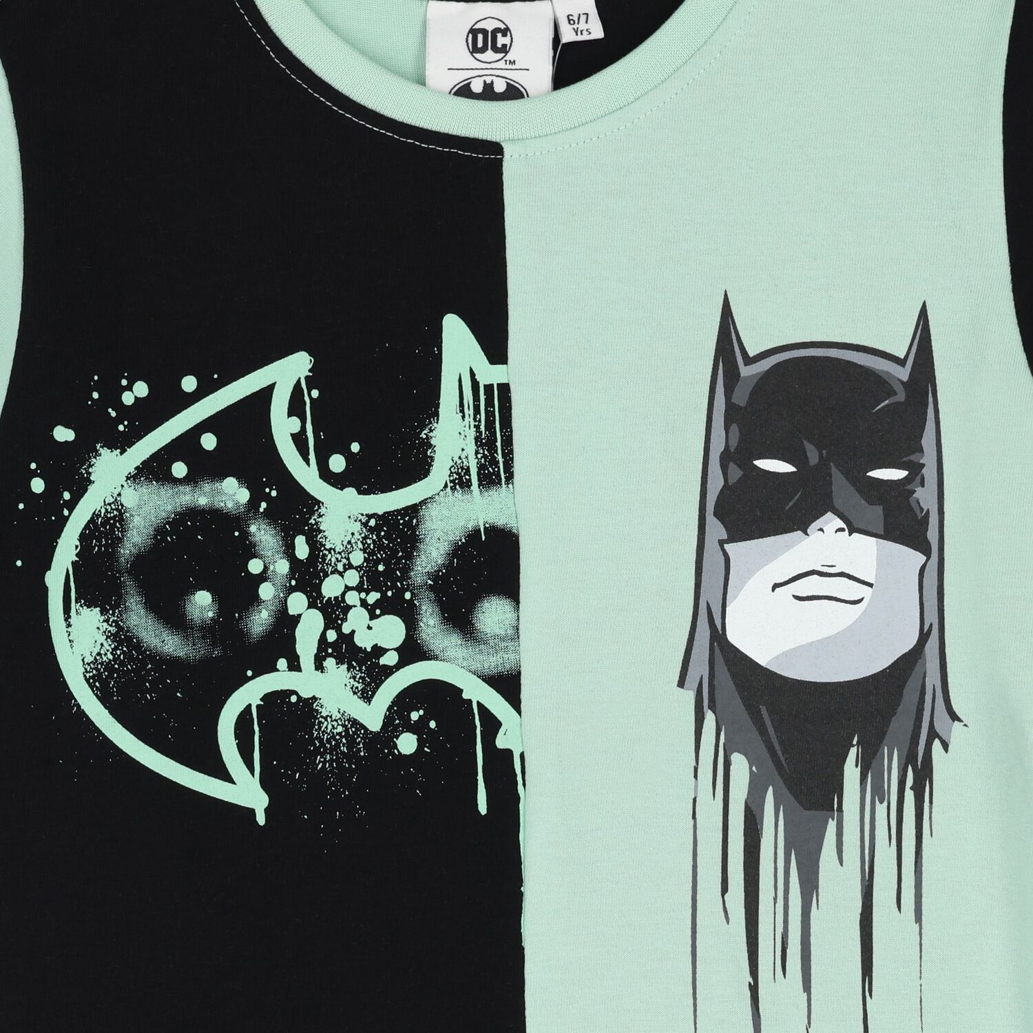 Boys Black & Green Batman T-Shirt, 1, hi-res