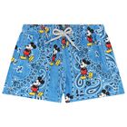 Boys Blue Mickey Mouse Swim Shorts, 1, hi-res