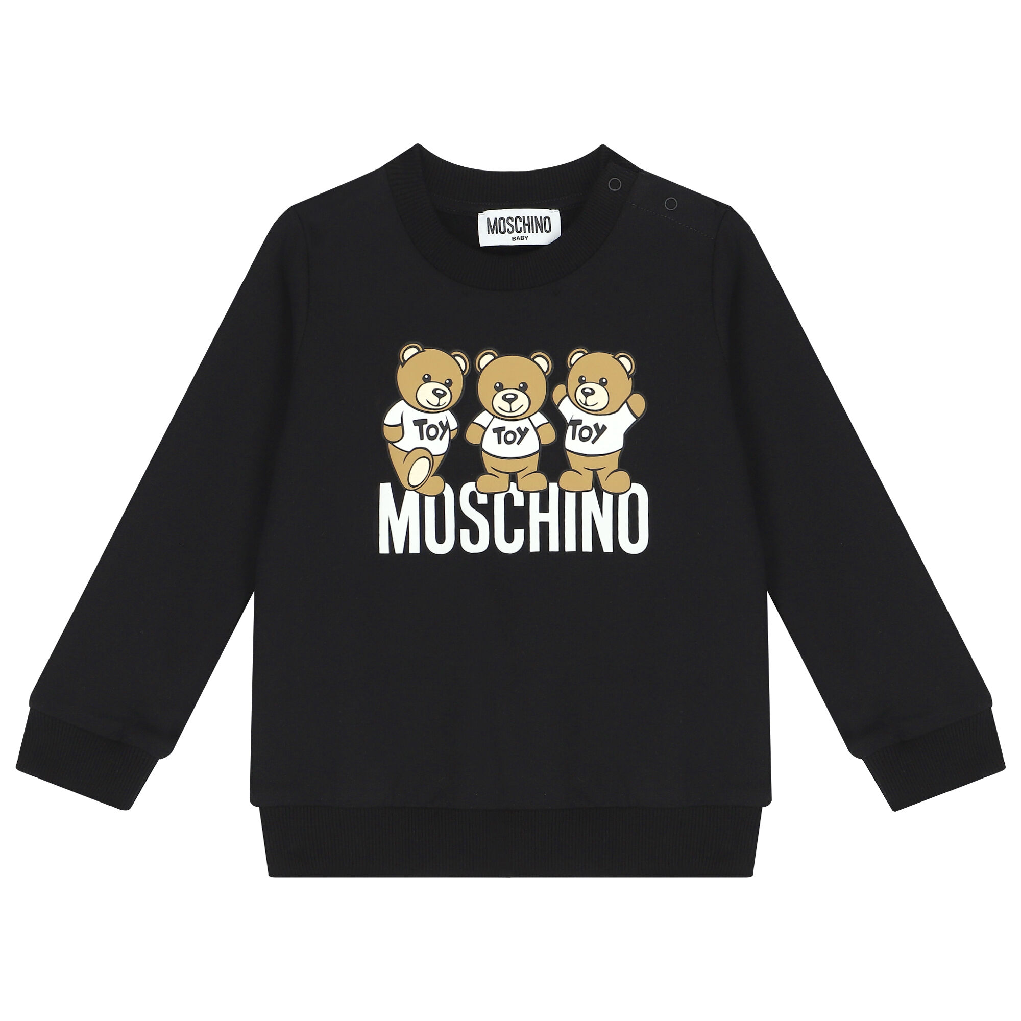 Black moschino sweatshirt best sale
