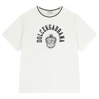 Boys White Logo T-Shirt, 2, hi-res