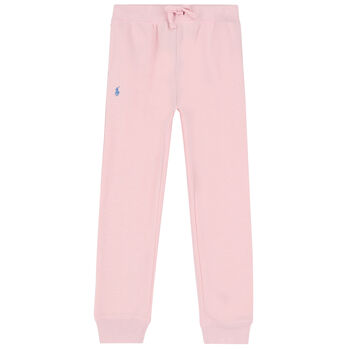 Girls Pink Logo Joggers