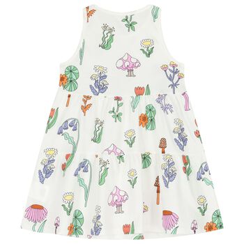 Girls Ivory Flower Dress