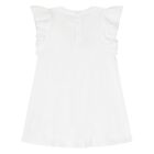 Younger Girls White Logo Dress, 1, hi-res