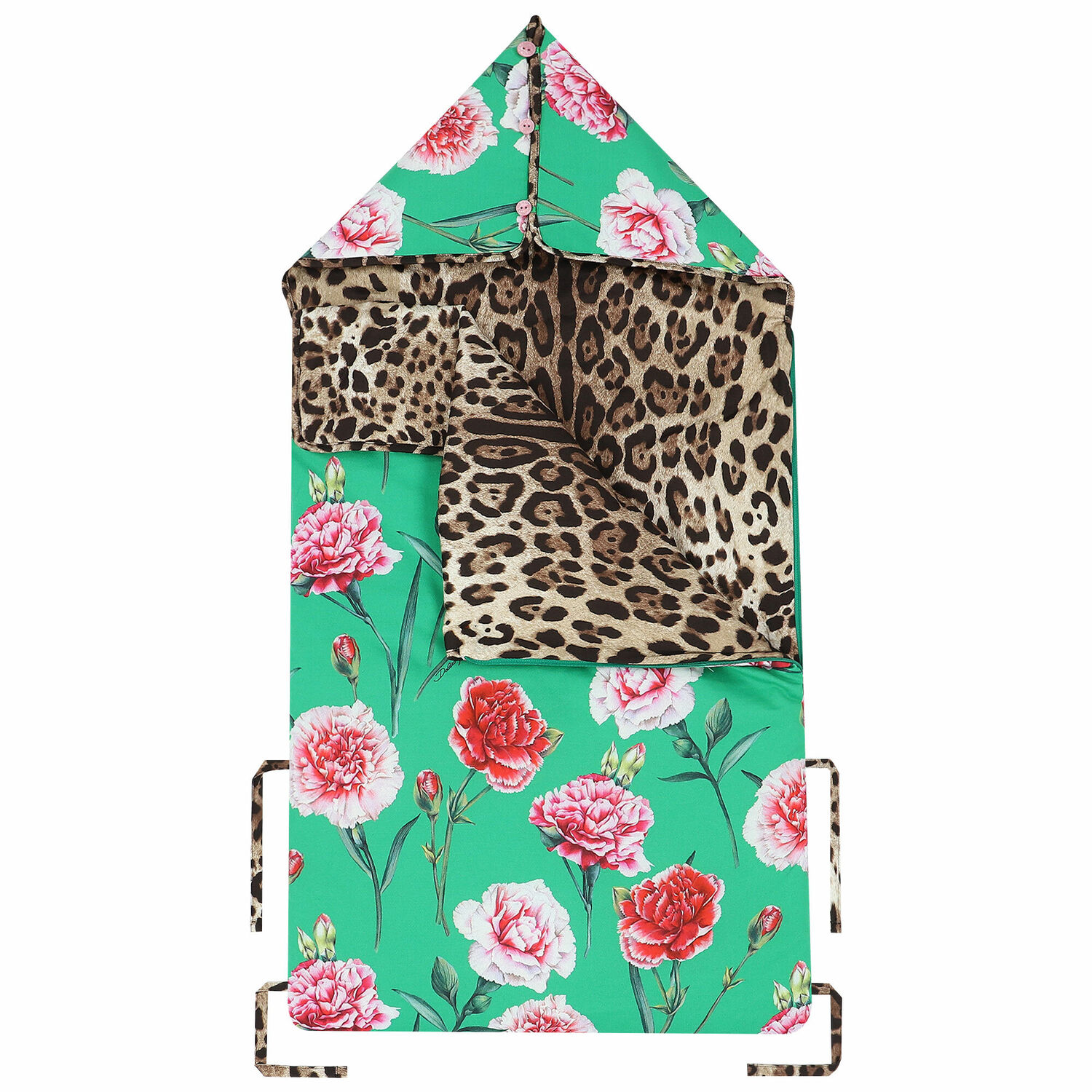 Baby Girls Green Carnation Nest, 1, hi-res