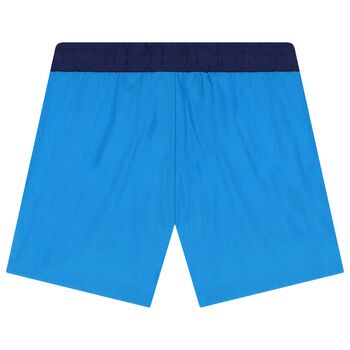 Boys Blue Logo Swim Shorts