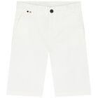 Boys White Shorts, 1, hi-res