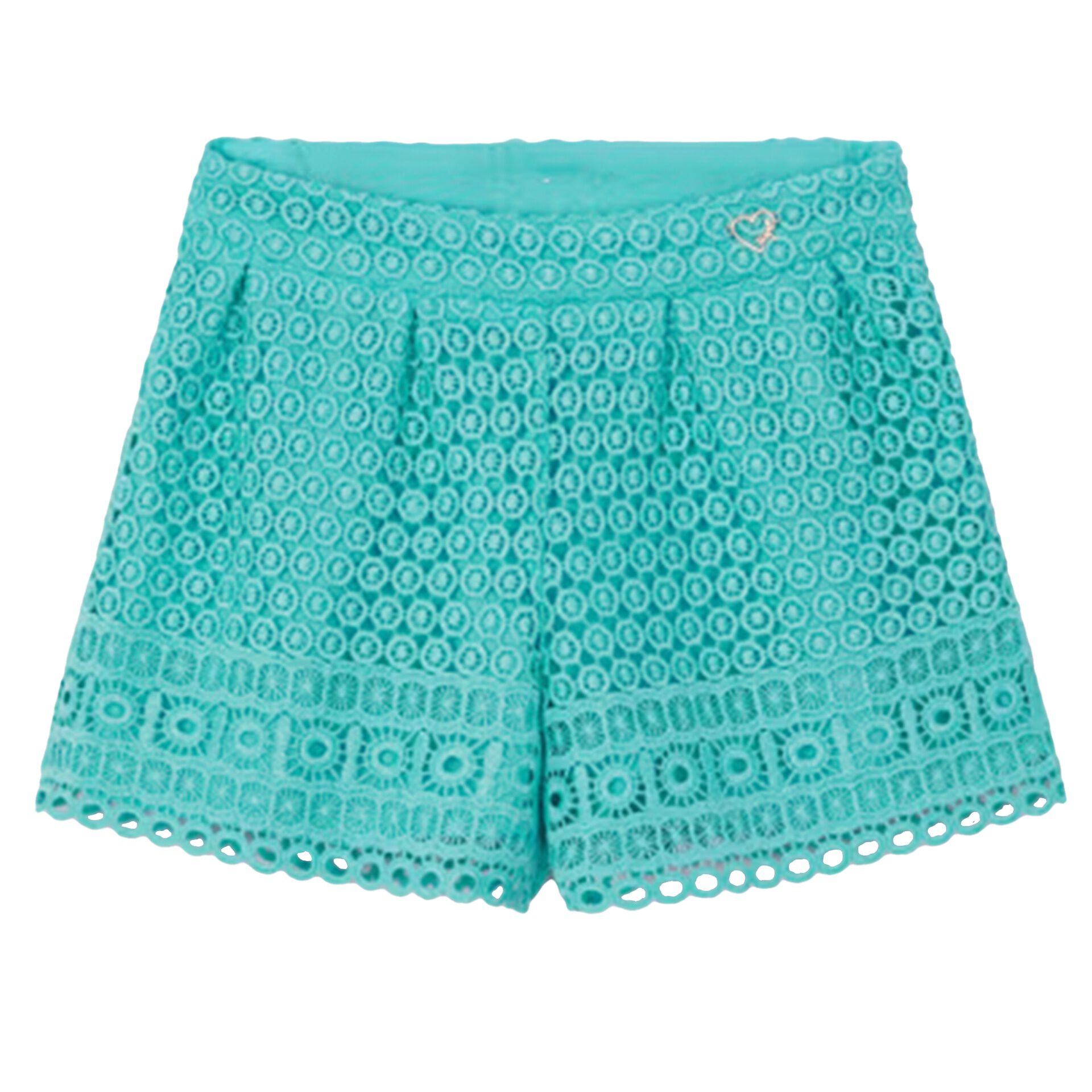 Mayoral Girls Aqua Lace Shorts Junior Couture Bahrain