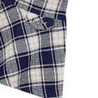 Girls Grey & Blue Check Skirt, 2, hi-res
