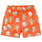 Boys Orange Swim Shorts, 1, hi-res