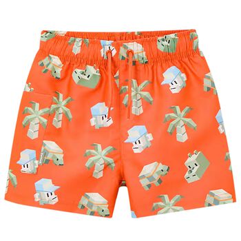 Boys Orange Swim Shorts