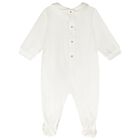 Ivory & Gold Logo Babygrow, 1, hi-res