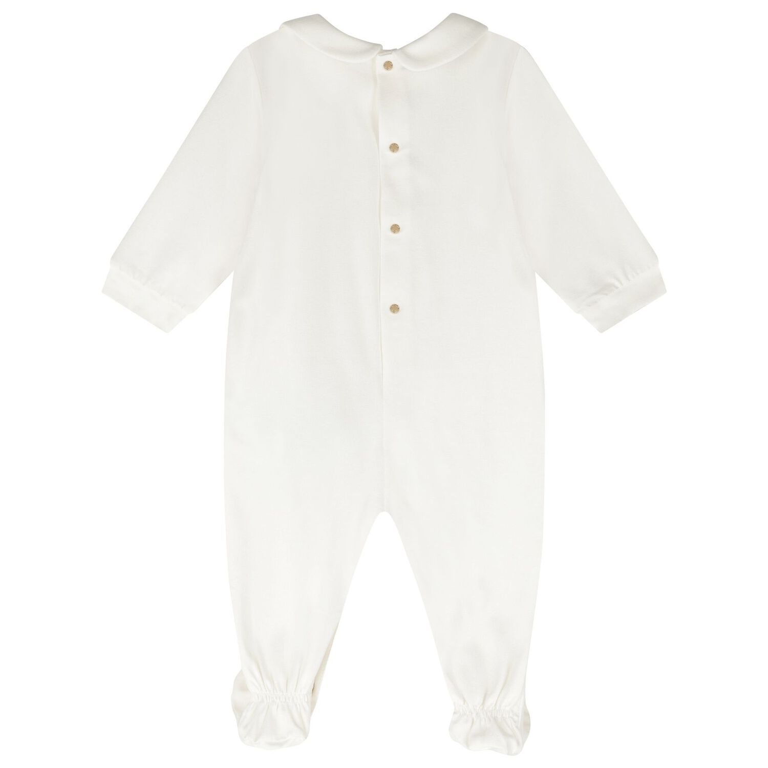 Ivory & Gold Logo Babygrow, 1, hi-res image number null