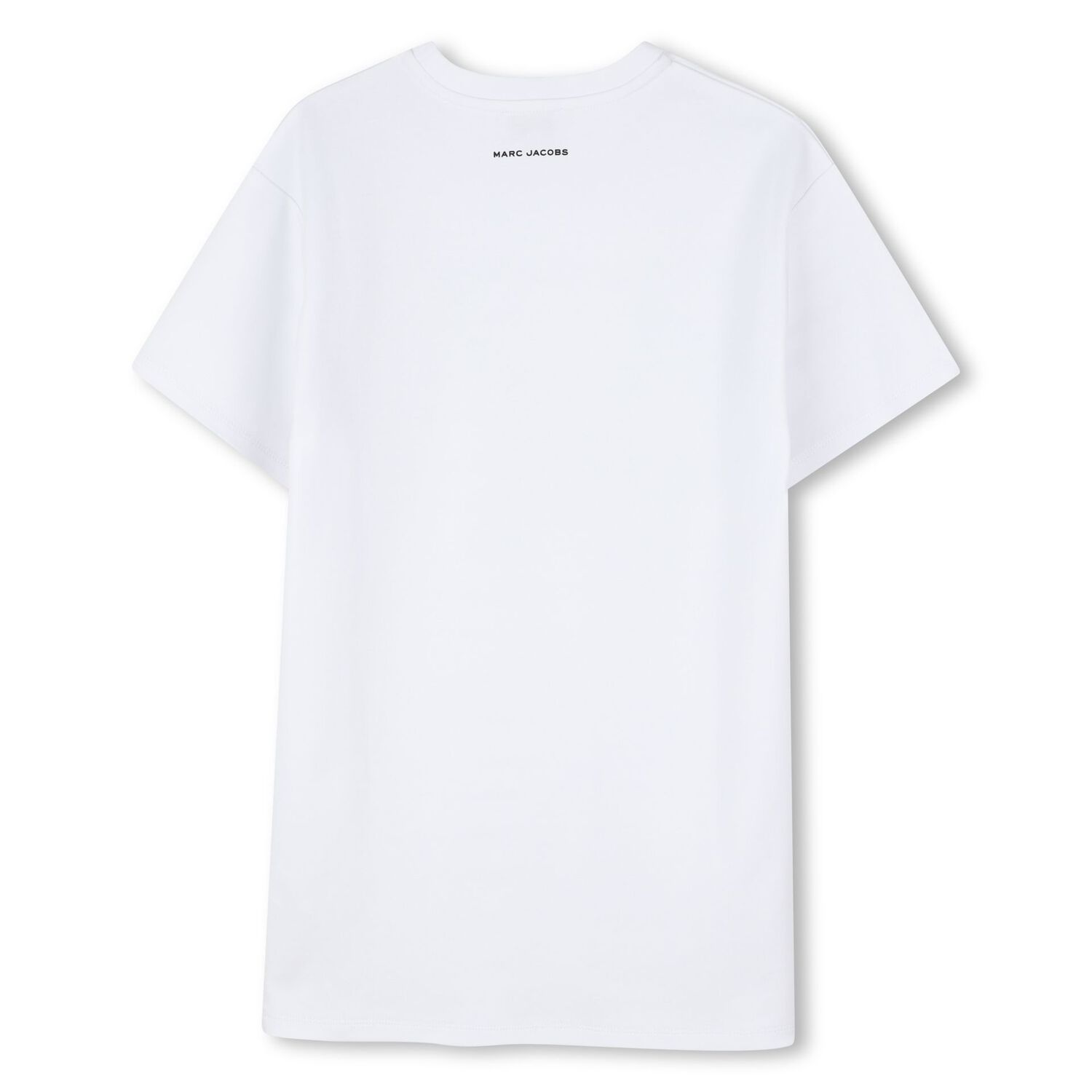 Girls White Bag Dress, 1, hi-res