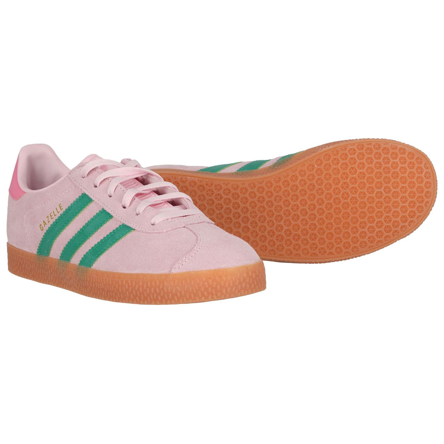 Girls Pink Gazelle Trainers, 1, hi-res