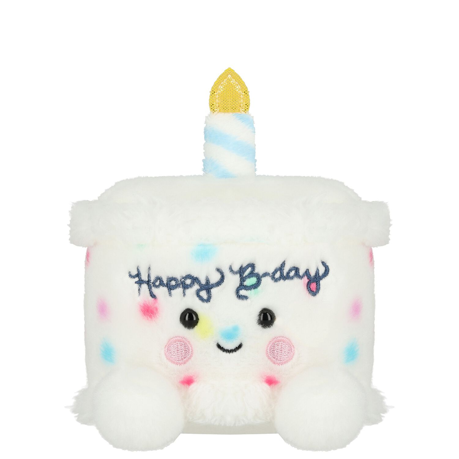 White Palm Pals Happy B'day Cake Baby Soft Toy ( 16CM ), 1, hi-res