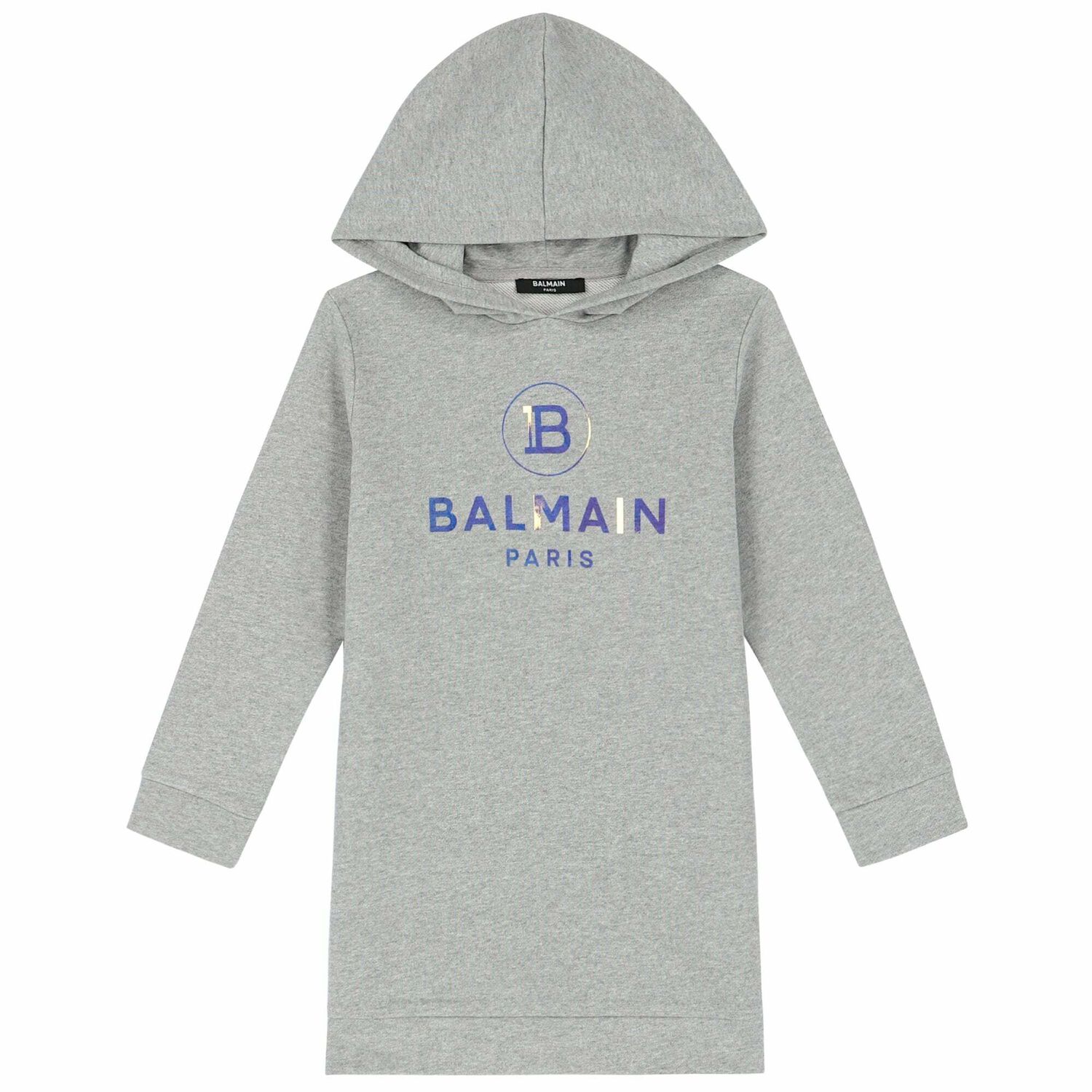 Girls Grey Logo Dress, 1, hi-res image number null