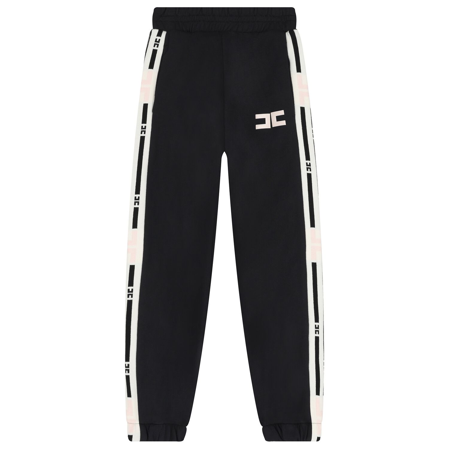 Girls Black Logo Joggers, 1, hi-res