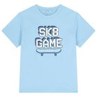 طقم شورت أبيض وأزرق للأولاد, 3, hi-res